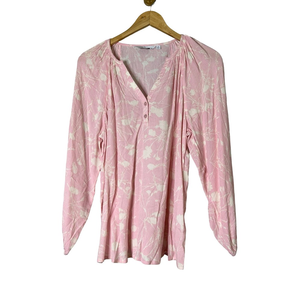 A345549 ENCORE by Idina Menzel Romantic Blouse Blush M